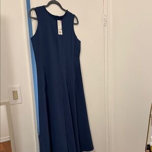Uniqlo Classic Navy Midi Dress